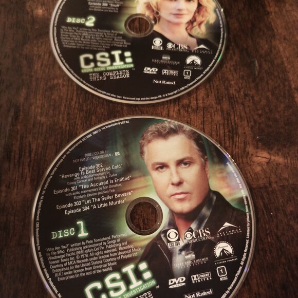 CSI THE COMPLETE THIRD SEASON 6 DVD SET - Picture 2 of 4